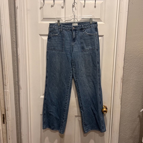 PacSun Casey Baggy Low Rise Jeans Medium Wash Denim Pockets Women's Size 29 - Picture 2 of 13